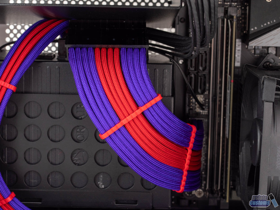 DAN Cases C4-SFX 24 Pin Paracord Custom Sleeved Cable