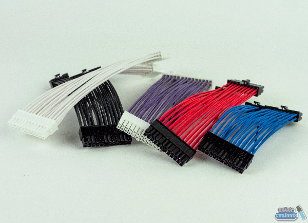 24 Pin ATX Unsleeved Custom Cable - Choose Your Length