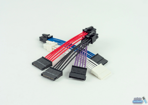 Single SATA Power Unsleeved Custom Cable - Choose Your Length