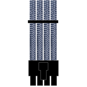 Lian Li x DAN A4-H2O 8 (4+4) Pin CPU/EPS Paracord Custom Sleeved Cable