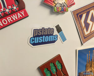 Pslate Customs Logo Magnet