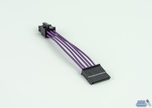 Single SATA Power Unsleeved Custom Cable - Choose Your Length