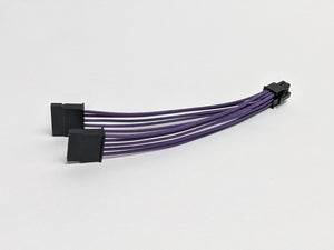 Sliger SM550/SM560/SM570/SM580 Dual SATA Power Unsleeved Custom Cable