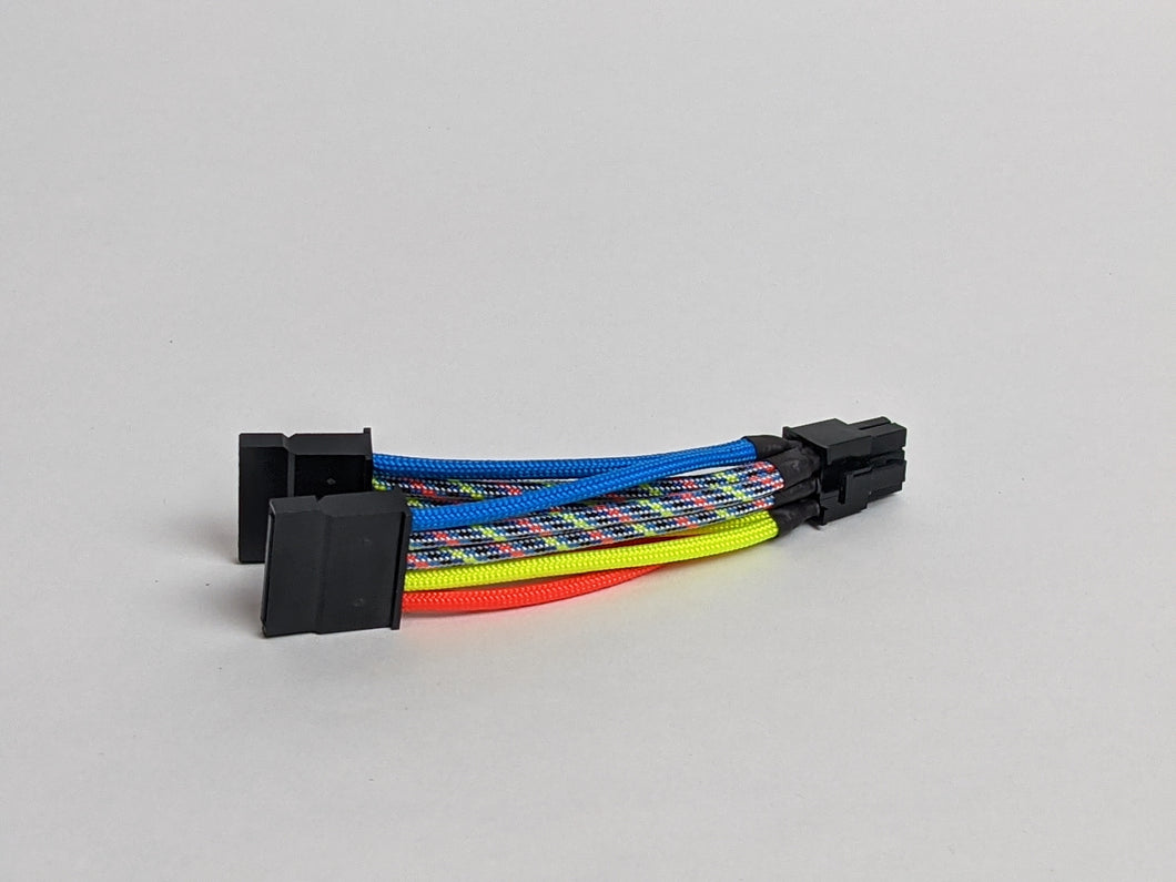 LOUQE Ghost S1 Dual SATA Power Paracord Custom Sleeved Cable