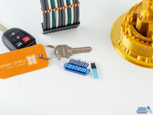 Pslate Customs Logo Keychain