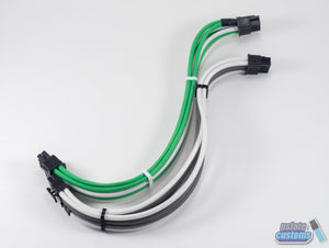 Nouvolo Steck 8 (6+2) Pin PCIE Paracord Custom Sleeved Cable